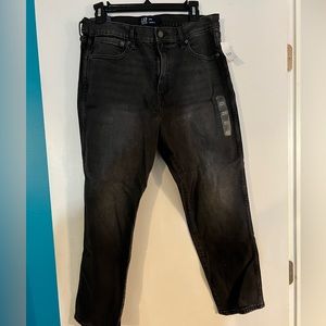 Gap cigarette jeans.